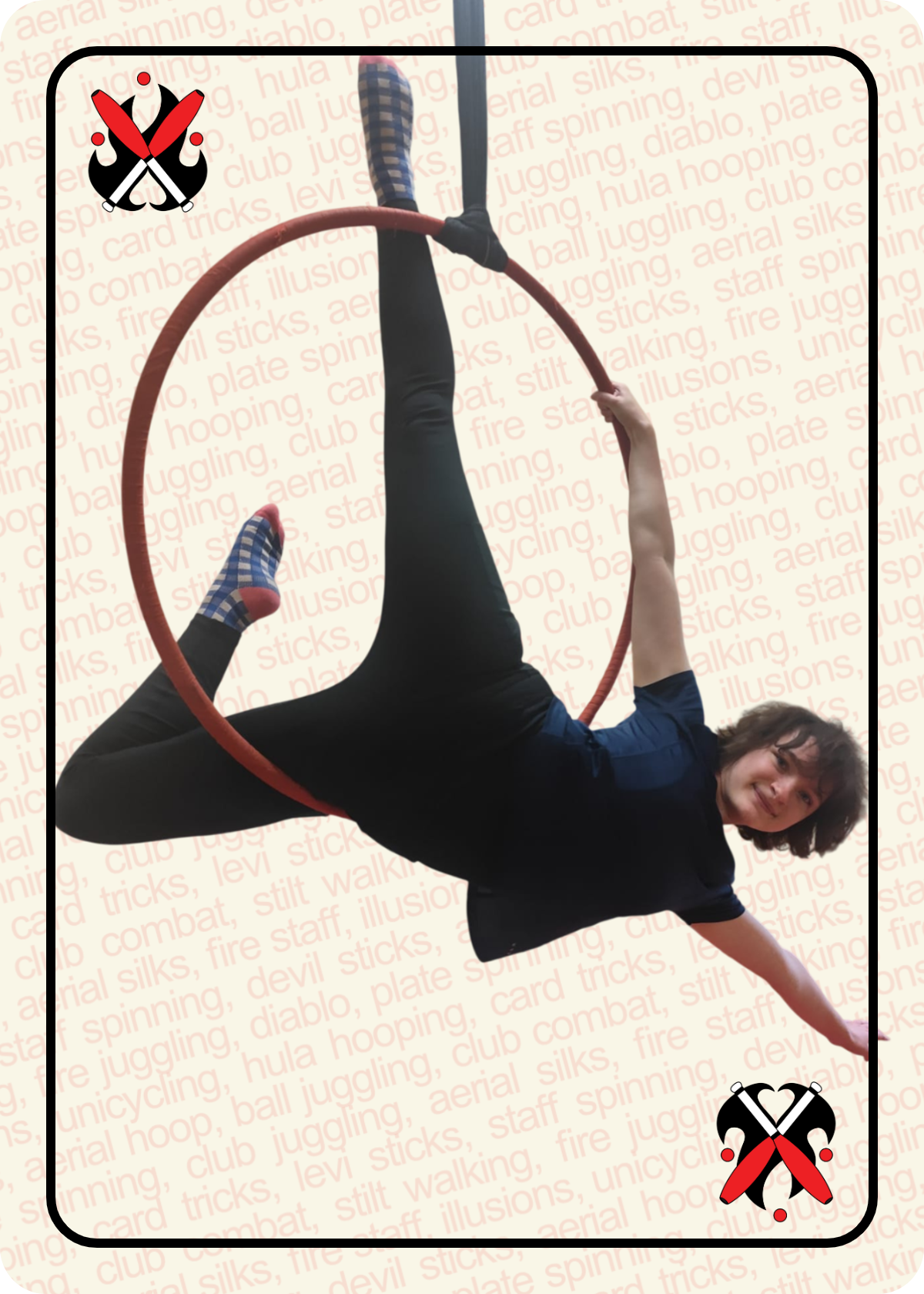 lumacs members displaying Aerial Hoop