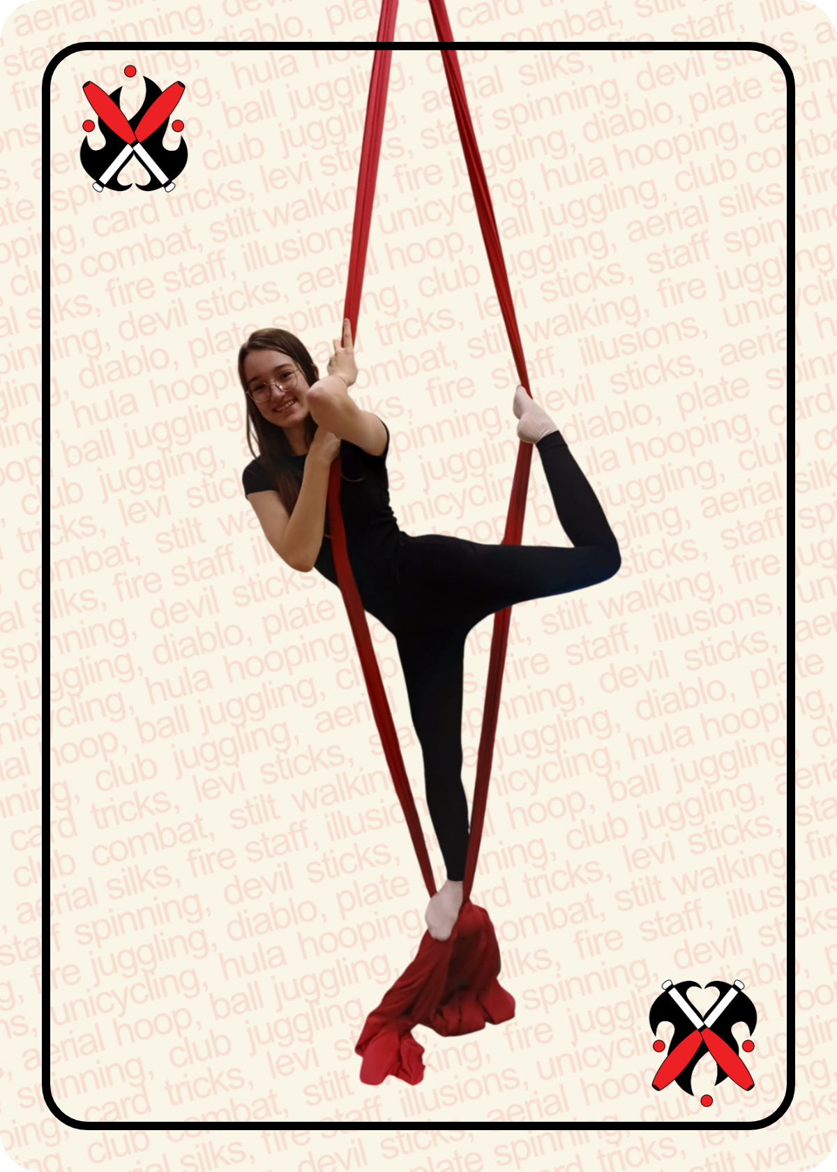 lumacs members displaying Aerial Silks